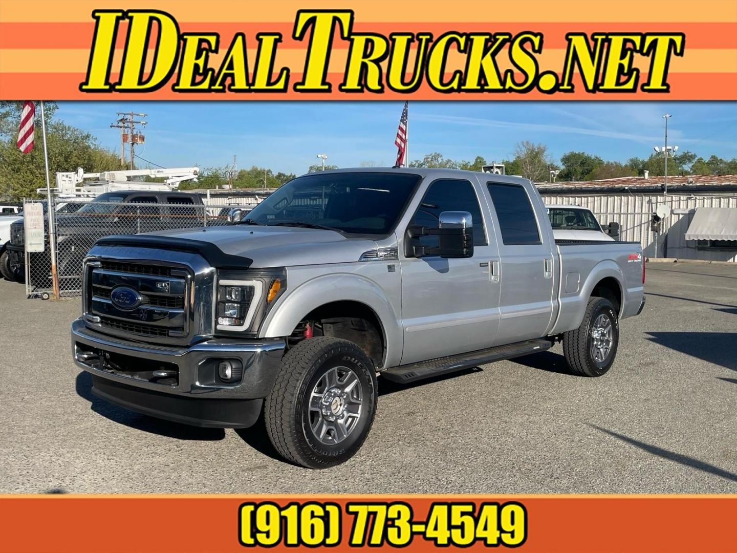 2016 Ingot Silver Ford F-250 Super Duty Lariat (1FT7W2BT1GE) with an 6.7L Power Stroke 6.7L Biodiesel Turbo V8 440hp 860ft. lbs. Common Rail Direct Injection engine, 6-Speed Shiftable Automatic transmission, located at 800 Riverside Ave, Roseville, CA, 95678, (916) 773-4549, 38.732265, -121.291039 - DIESEL CREW CAB 4X4 FX4 LARIAT FULLY LOADED MOON ROOF - Photo#0