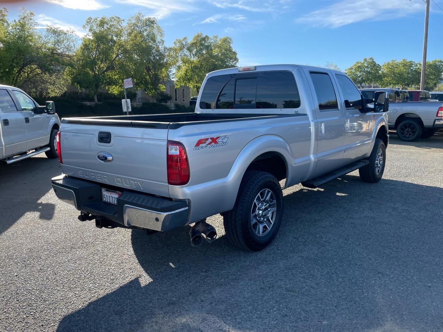 2016 Ingot Silver Ford F-250 Super Duty Lariat (1FT7W2BT1GE) with an 6.7L Power Stroke 6.7L Biodiesel Turbo V8 440hp 860ft. lbs. Common Rail Direct Injection engine, 6-Speed Shiftable Automatic transmission, located at 800 Riverside Ave, Roseville, CA, 95678, (916) 773-4549, 38.732265, -121.291039 - DIESEL CREW CAB 4X4 FX4 LARIAT FULLY LOADED MOON ROOF - Photo#3