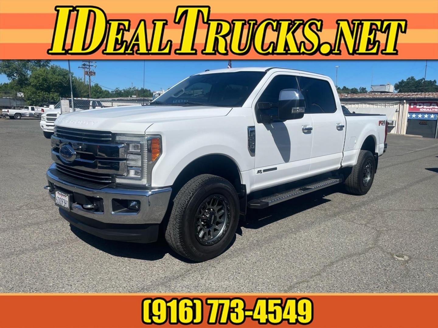 2017 Oxford White Ford F-250 Super Duty Lariat (1FT7W2BT0HE) with an 6.7L Power Stroke 6.7L Biodiesel Turbo V8 440hp 925ft. lbs. Common Rail Direct Injection engine, 6-Speed Shiftable Automatic transmission, located at 800 Riverside Ave, Roseville, CA, 95678, (916) 773-4549, 38.732265, -121.291039 - DIESEL CREW CAB 4X4 FX4 LARIAT TWIN PANEL MOON ROOF SERVICE RECORDS - Photo#0