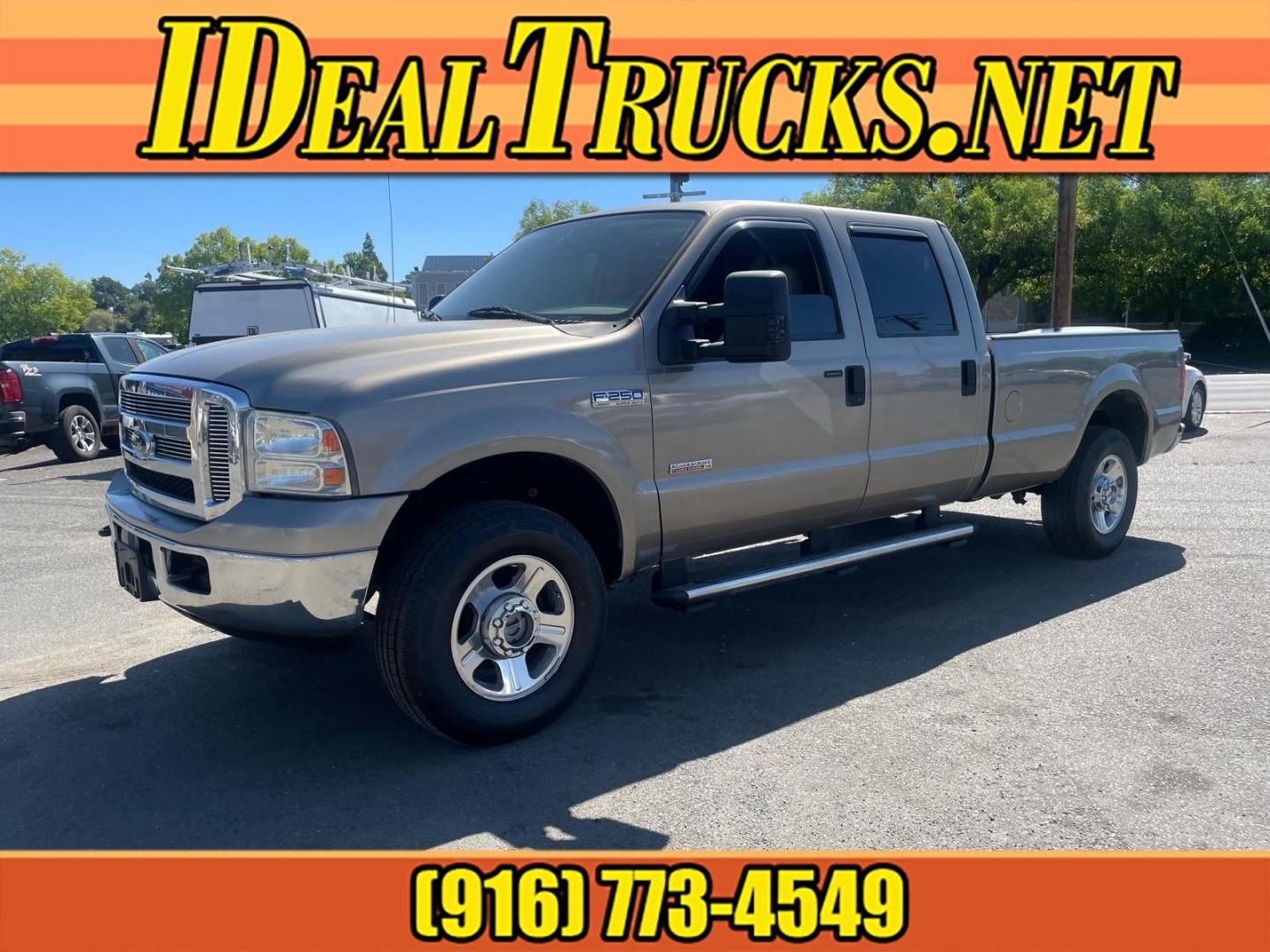 2006 Arizona Beige Clearcoat Metallic (aq) Ford F-250 Super Duty Lariat (1FTSW21P86E) with an 6.0L Power Stroke 6.0L Diesel Turbo V8 325hp 560ft. lbs. Direct Injection engine, 5-Speed Automatic transmission, located at 800 Riverside Ave, Roseville, CA, 95678, (916) 773-4549, 38.732265, -121.291039- Photo#0