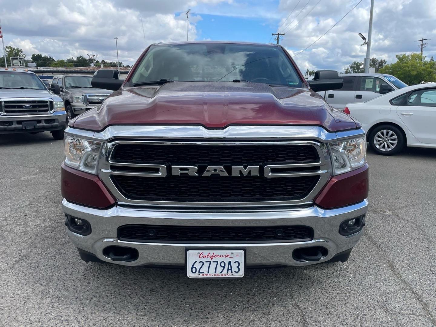 2020 Delmonico Red Pearl Coat RAM 1500 Big Horn (1C6SRFFM0LN) with an 3.0L EcoDiesel 3.0L Biodiesel Turbo V6 260hp 480ft. lbs. Common Rail Direct Injection engine, 8-Speed Shiftable Automatic transmission, located at 800 Riverside Ave, Roseville, CA, 95678, (916) 773-4549, 38.732265, -121.291039 - ECODIESEL CREW CAB 4X4 BIG HORN SERVICE RECORDS CLEAN CARFAX - Photo#7