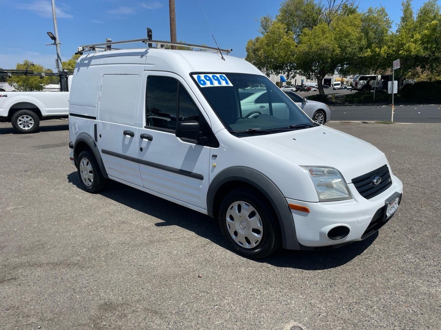 2011 Frozen White Ford Transit Connect XLT (NM0LS7DN0BT) with an 2.0L Duratec 2.0L I4 136hp 128ft. lbs. Sequential Multiport Fuel Injection engine, 4-Speed Automatic transmission, located at 800 Riverside Ave, Roseville, CA, 95678, (916) 773-4549, 38.732265, -121.291039- Photo#1