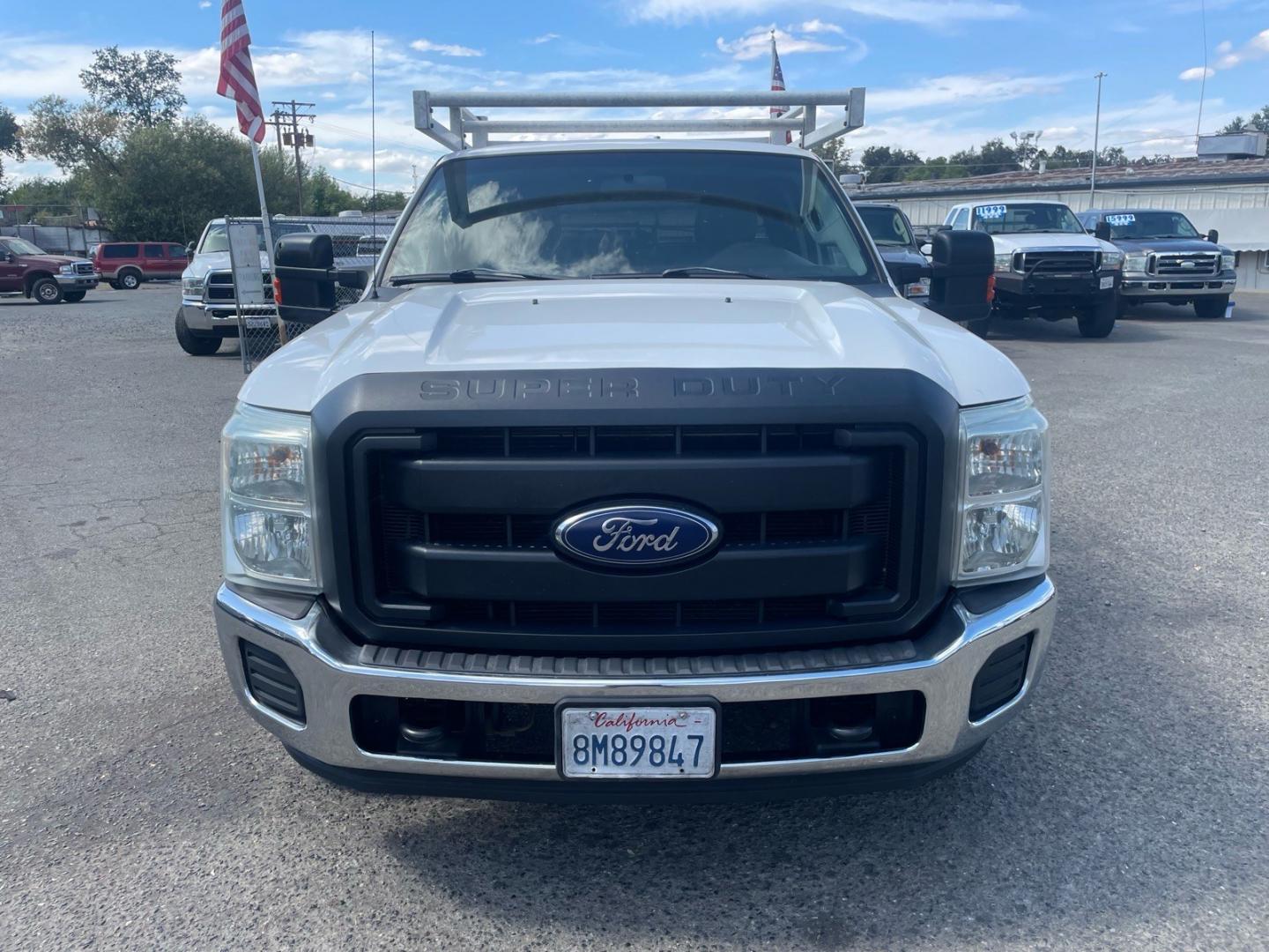 2015 Oxford White Ford F-250 Super Duty XL (1FD7X2AT7FE) with an 6.7L Power Stroke 6.7L Biodiesel Turbo V8 440hp 860ft. lbs. Common Rail Direct Injection engine, 6-Speed Shiftable Automatic transmission, located at 800 Riverside Ave, Roseville, CA, 95678, (916) 773-4549, 38.732265, -121.291039 - DIESEL SUPER CAB UTILITY BED CLEAN CARFAX- Photo#6