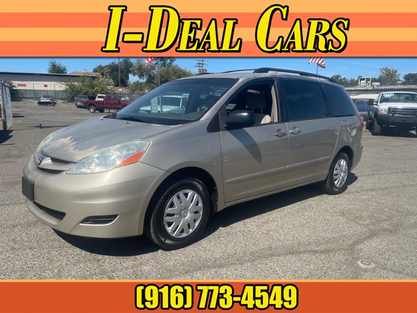 2008 Desert Sand Mica Toyota Sienna LE 8-Passenger (5TDZK23C98S) with an 3.5L 3.5L V6 266hp 245ft. lbs. Sequential Multiport Fuel Injection engine, 5 Speed Automatic transmission, located at 800 Riverside Ave, Roseville, CA, 95678, (916) 773-4549, 38.732265, -121.291039 - LE 8 PASSENGER SERVICE RECORDS- Photo#0