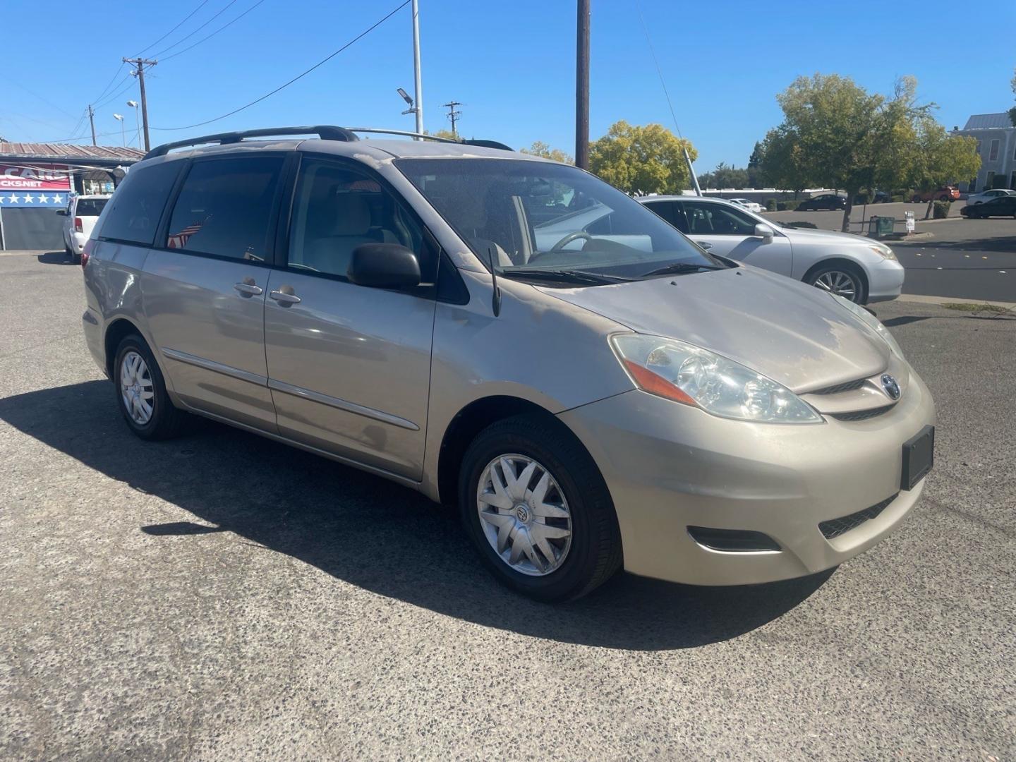 2008 Desert Sand Mica Toyota Sienna LE 8-Passenger (5TDZK23C98S) with an 3.5L 3.5L V6 266hp 245ft. lbs. Sequential Multiport Fuel Injection engine, 5 Speed Automatic transmission, located at 800 Riverside Ave, Roseville, CA, 95678, (916) 773-4549, 38.732265, -121.291039 - LE 8 PASSENGER SERVICE RECORDS- Photo#1