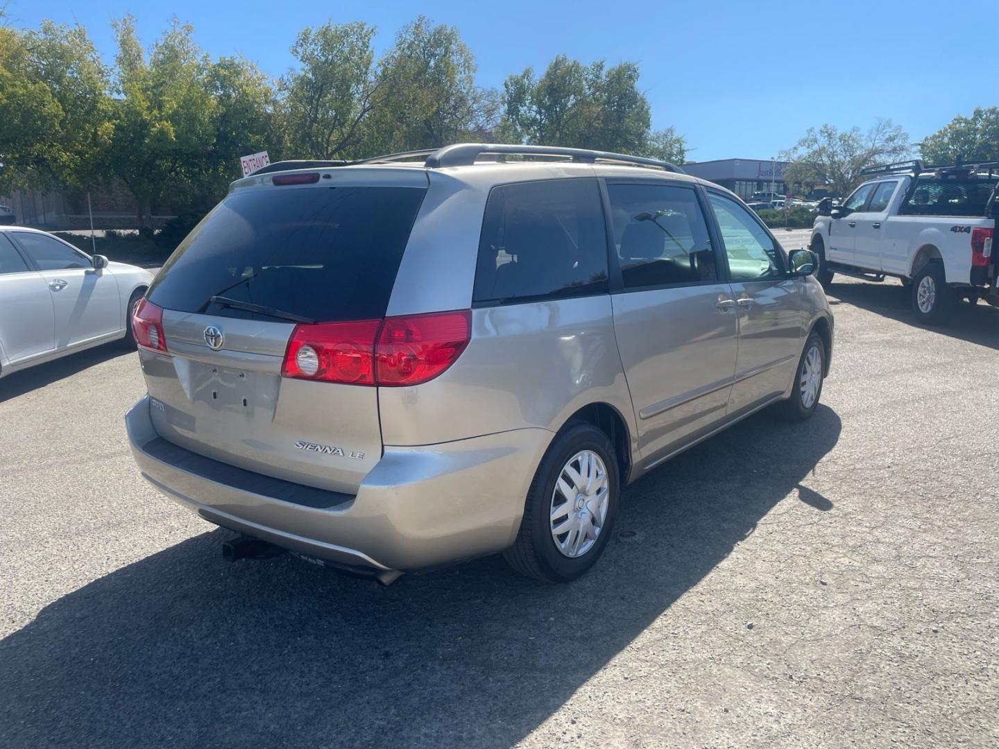 2008 Desert Sand Mica Toyota Sienna LE 8-Passenger (5TDZK23C98S) with an 3.5L 3.5L V6 266hp 245ft. lbs. Sequential Multiport Fuel Injection engine, 5 Speed Automatic transmission, located at 800 Riverside Ave, Roseville, CA, 95678, (916) 773-4549, 38.732265, -121.291039 - LE 8 PASSENGER SERVICE RECORDS- Photo#3