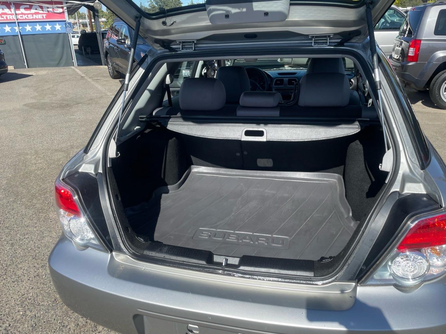 2006 Crystal Gray Metallic Subaru Impreza 2.5 i (JF1GG67626G) with an 2.5L 2L NA H4 single overhead cam (SOHC) 16V Other engine, 5-Speed Manual transmission, located at 800 Riverside Ave, Roseville, CA, 95678, (916) 773-4549, 38.732265, -121.291039 - AWD ONE OWNER CLEAN CARFAX- Photo#8
