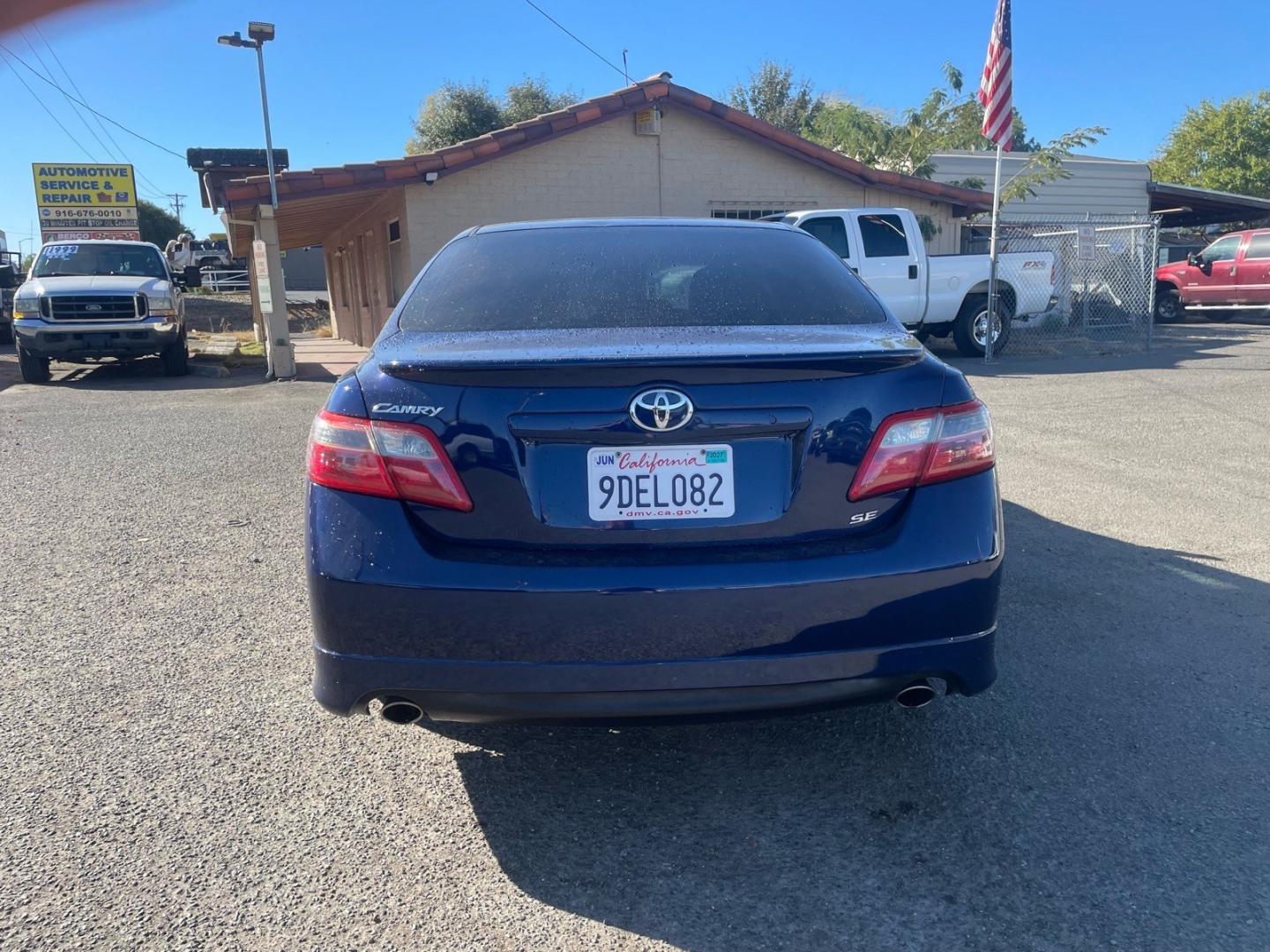 2007 Blue Ribbon Metallic Toyota Camry SE V6 (4T1BK46K17U) with an 3.5L 3.5L V6 268hp 248ft. lbs. Other engine, 6-Speed Shiftable Automatic transmission, located at 800 Riverside Ave, Roseville, CA, 95678, (916) 773-4549, 38.732265, -121.291039 - CLEAN CARFAX- Photo#8