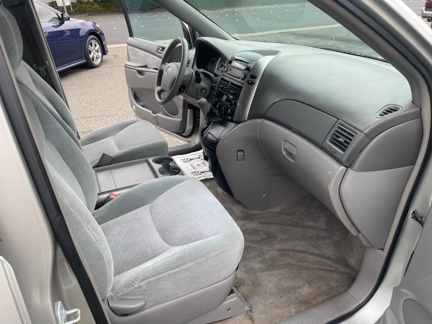2007 Silver Pine Mica Toyota Sienna CE 8-Passenger (5TDZK23C77S) with an 3.5L 3.5L V6 266hp 245ft. lbs. Sequential Multiport Fuel Injection engine, 5-Speed Automatic transmission, located at 800 Riverside Ave, Roseville, CA, 95678, (916) 773-4549, 38.732265, -121.291039- Photo#13